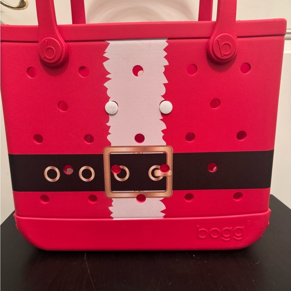 Santa Christmas Red Bogg Bag Original Large Waterproof Rubber Tote - Picture 4 of 12